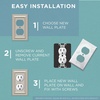 image:imageFranklin Brass Classic Architecture 1Pack Decorative Light Switch Cover Wall Plates Pure White 3Gang Wall Plate Toggle Plate Guards Electrical Outlet Guard W35249PWC1 Count Pack of 1
