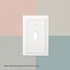 image:imageFranklin Brass Classic Architecture 1Pack Decorative Light Switch Cover Wall Plates Pure White 3Gang Wall Plate Toggle Plate Guards Electrical Outlet Guard W35249PWC3 Count Pack of 1