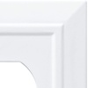 image:imageFranklin Brass Classic Architecture 1Pack Decorative Light Switch Cover Wall Plates Pure White 3Gang Wall Plate Toggle Plate Guards Electrical Outlet Guard W35249PWC3 Count Pack of 1