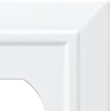 image:imageFranklin Brass Classic Architecture 1Pack Decorative Light Switch Cover Wall Plates Pure White 4Gang Wall Plate Quad Toggle Plate Guards Electrical Outlet Guard W35251PWC1 Count Pack of 1