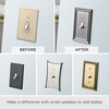 image:imageFranklin Brass Classic Beaded Single Toggle Wall Plate  1Gang  ETL Certified  GFI Outlet  Decorative Switch Cover  Toggle Switch Cover  W35058SNC  Modern Brushed Nickel Finish  1 Pack