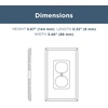 image:imageFranklin Brass Wood Square 3Pack Decorative Light Switch Cover Wall Plates Unfinished Wood 1Gang Wall Plate Toggle Plate Guards Electrical Outlet Guard W10393VUNC3 Pack