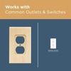 image:imageFranklin Brass Wood Square 3Pack Decorative Light Switch Cover Wall Plates Unfinished Wood 1Gang Wall Plate Toggle Plate Guards Electrical Outlet Guard W10393VUNC6 Pack