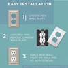 image:imageFranklin Brass Wood Square 3Pack Decorative Light Switch Cover Wall Plates Unfinished Wood 1Gang Wall Plate Toggle Plate Guards Electrical Outlet Guard W10393VUNC3 Pack