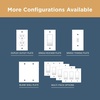 image:imageFranklin Brass Wood Square 3Pack Decorative Light Switch Cover Wall Plates Unfinished Wood 1Gang Wall Plate Toggle Plate Guards Electrical Outlet Guard W10393VUNC3 Pack