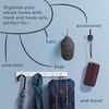 image:imageFranklin Brass Ruavista 5Pack Coat and Hat Wall Hooks Double Hooks for Hanging Nickel Wall Mount Hanger Backpack Purse Bag Towel Organization Decorative Wall Hooks B48022KNICCPack of 5