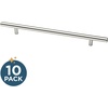image:imageFranklin Brass 10Pack  Stainless Steel Cabinet Handles 3 Inch Hole Center Modern Pulls for Drawers Kitchen Cabinet Door Dressers  Solid BarStainless Steel
