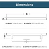 image:imageFranklin Brass 10Pack  Stainless Steel Cabinet Handles 3 Inch Hole Center Modern Pulls for Drawers Kitchen Cabinet Door Dressers  Solid BarStainless Steel