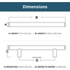 image:imageFranklin Brass 10Pack  Stainless Steel Cabinet Handles 3 Inch Hole Center Modern Pulls for Drawers Kitchen Cabinet Door Dressers  Solid BarStainless Steel