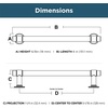 image:imageFranklin Brass Francisco 10Pack Cabinet Handles 5116 Hole Center Pulls  Matte Black Hardware Kitchen Door Drawers Dressers Furniture P29618ZFBBSoft Iron