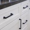 image:imageFranklin Brass 10 Pack Matte Black Cabinet Handles 334 inch 96mm Kitchen Cabinet Handles and Drawer Pulls for Cupboards and Dressers  SteppedMatte Black