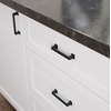 image:imageFranklin Brass 10 Pack Matte Black Cabinet Handles 334 inch 96mm Kitchen Cabinet Handles and Drawer Pulls for Cupboards and Dressers  SteppedMatte Black
