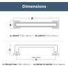 image:imageFranklin Brass 10 Pack Matte Black Cabinet Handles 334 inch 96mm Kitchen Cabinet Handles and Drawer Pulls for Cupboards and Dressers  SteppedMatte Black