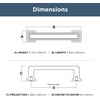 image:imageFranklin Brass 10 Pack Matte Black Cabinet Handles 334 inch 96mm Kitchen Cabinet Handles and Drawer Pulls for Cupboards and Dressers  SteppedMatte Black