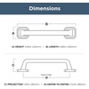 image:imageFranklin Brass 10 Pack Polished Nickel Cabinet Handles 3 inch 76mm Kitchen Cabinet Handles and Drawer Pulls for Cupboards and Dressers Notched BackplateMatte Black