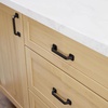image:imageFranklin Brass 10 Pack Polished Nickel Cabinet Handles 3 inch 76mm Kitchen Cabinet Handles and Drawer Pulls for Cupboards and Dressers Notched BackplateMatte Black