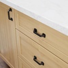 image:imageFranklin Brass 10 Pack Polished Nickel Cabinet Handles 3 inch 76mm Kitchen Cabinet Handles and Drawer Pulls for Cupboards and Dressers Notched BackplateMatte Black