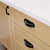 image:imageFranklin Brass 10 Pack Polished Nickel Cabinet Handles 3 inch 76mm Kitchen Cabinet Handles and Drawer Pulls for Cupboards and Dressers Notched BackplateMatte Black
