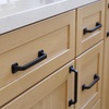 image:imageFranklin Brass 10 Pack Polished Nickel Cabinet Handles 3 inch 76mm Kitchen Cabinet Handles and Drawer Pulls for Cupboards and Dressers Notched BackplateMatte Black