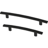 image:imageFranklin Brass 10Pack  Matte Black Cabinet Handles 5116 Inch Hole Center Casual Pulls for Drawers Kitchen Cabinet Door Dressers  Subtle ArchMatte Black