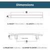 image:imageFranklin Brass 10Pack  Matte Black Cabinet Handles 5116 Inch Hole Center Casual Pulls for Drawers Kitchen Cabinet Door Dressers  Subtle ArchMatte Black