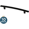 image:imageFranklin Brass 10Pack  Matte Black Cabinet Handles 5116 Inch Hole Center Casual Pulls for Drawers Kitchen Cabinet Door Dressers  Subtle ArchMatte Black