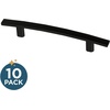 image:imageFranklin Brass 10Pack  Matte Black Cabinet Handles 5116 Inch Hole Center Casual Pulls for Drawers Kitchen Cabinet Door Dressers  Subtle ArchMatte Black