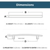 image:imageFranklin Brass 10Pack  Matte Black Cabinet Handles 5116 Inch Hole Center Casual Pulls for Drawers Kitchen Cabinet Door Dressers  Subtle ArchMatte Black