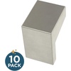 image:imageFranklin Brass 10Pack  Modern Gold Cabinet Knobs for Dressers Drawers Kitchen Cabinet Door Vanity Furniture Closet Knobs 1116 Inch Square  MirroredBrushed Nickel