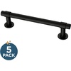 image:imageFranklin Brass 5Pack  Champagne Bronze Cabinet Handles 4 Inch Hole Center Casual Pulls for Drawers Kitchen Cabinet Door Dressers  FranciscoMatte Black Antimicrobial