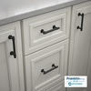 image:imageFranklin Brass 5Pack  Champagne Bronze Cabinet Handles 4 Inch Hole Center Casual Pulls for Drawers Kitchen Cabinet Door Dressers  FranciscoMatte Black Antimicrobial