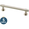 image:imageFranklin Brass 5Pack  Champagne Bronze Cabinet Handles 4 Inch Hole Center Casual Pulls for Drawers Kitchen Cabinet Door Dressers  FranciscoSatin Nickel Antimicrobial