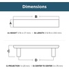 image:imageFranklin Brass 5Pack  Satin Nickel Cabinet Handles 3 Inch Hole Center Modern Pulls for Drawers Kitchen Cabinet Door Dressers  Simple ChamferedBrushed Nickel