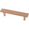 image:imageFranklin Brass 5Pack  Satin Nickel Cabinet Handles 3 Inch Hole Center Modern Pulls for Drawers Kitchen Cabinet Door Dressers  Simple ChamferedBrushed Copper