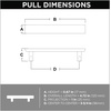 image:imageFranklin Brass 5Pack  Satin Nickel Cabinet Handles 3 Inch Hole Center Modern Pulls for Drawers Kitchen Cabinet Door Dressers  Simple ChamferedBrushed Copper