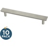 image:imageFranklin Brass 5Pack  Satin Nickel Cabinet Handles 3 Inch Hole Center Modern Pulls for Drawers Kitchen Cabinet Door Dressers  Simple ChamferedBrushed Nickel