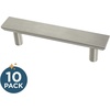 image:imageFranklin Brass 5Pack  Satin Nickel Cabinet Handles 3 Inch Hole Center Modern Pulls for Drawers Kitchen Cabinet Door Dressers  Simple ChamferedBrushed Nickel