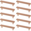 image:imageFranklin Brass 5Pack  Satin Nickel Cabinet Handles 3 Inch Hole Center Modern Pulls for Drawers Kitchen Cabinet Door Dressers  Simple ChamferedBrushed Copper