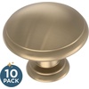 image:imageFranklin Brass Round Ringed 25Pack Cabinet Knob Dark Oil Rubbed Bronze 114 in 32 mm Dresser Drawer Pulls P35597KOB3B1Champagne Bronze