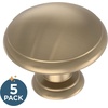 image:imageFranklin Brass Round Ringed 25Pack Cabinet Knob Dark Oil Rubbed Bronze 114 in 32 mm Dresser Drawer Pulls P35597KOB3B1Champagne Bronze
