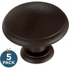 image:imageFranklin Brass Round Ringed 25Pack Cabinet Knob Dark Oil Rubbed Bronze 114 in 32 mm Dresser Drawer Pulls P35597KOB3B1Deep Bronze