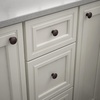 image:imageFranklin Brass Round Ringed 25Pack Cabinet Knob Dark Oil Rubbed Bronze 114 in 32 mm Dresser Drawer Pulls P35597KOB3B1Deep Bronze