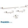 image:imageFranklin Brass GRNV64MB Granville 4Piece Bath Hardware Matte BlackSatin Nickel
