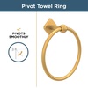 image:imageFranklin Brass Gainesville 4Piece Bathroom Set Satin Gold 18  6 Towel Rack Toilet Paper Holder Hand Towel Holder Hook  4Piece Bath Hardware Accessories Set GNV64SGSatin Gold