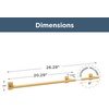 image:imageFranklin Brass Hartwell 1Pack 18 Towel Rack w 6 Extender for Bathroom Satin Gold Towel Bar for Bathroom Wall Mounted Towel Holder Rod HRT26SGSatin Gold