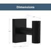 image:imageFranklin Brass Hartwell 1Pack Towel Hooks Satin Gold Single Bathroom Hooks Wall Mounted for Robes amp Towels Hand Towel Hook Holder Kitchen Bathroom Accessories HRT35SGMatte Black