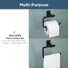 image:imageFranklin Brass Hartwell 3Piece Bathroom Set Matte Black 18  6 Towel Rack Toilet Paper HolderHand Towel Holder Hook  3Piece Bath Hardware Accessories Set HRT63MBMatte Black