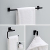 image:imageFranklin Brass Hartwell 3Piece Bathroom Set Matte Black 18  6 Towel Rack Toilet Paper HolderHand Towel Holder Hook  3Piece Bath Hardware Accessories Set HRT63MBMatte Black