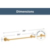 image:imageFranklin Brass Kildare 1Pack 18 Towel Rack w 6 Extender for Bathroom Satin Gold Towel Bar for Bathroom Wall Mounted Towel Holder Rod KLD26SGSatin Gold