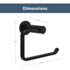 image:imageFranklin Brass Kildare 1Pack Toilet Paper Holder Euro Single Post Tissue Roll Wall Mount TP Storage Satin Gold Bathroom Decor Accessories KLD50SGMatte Black